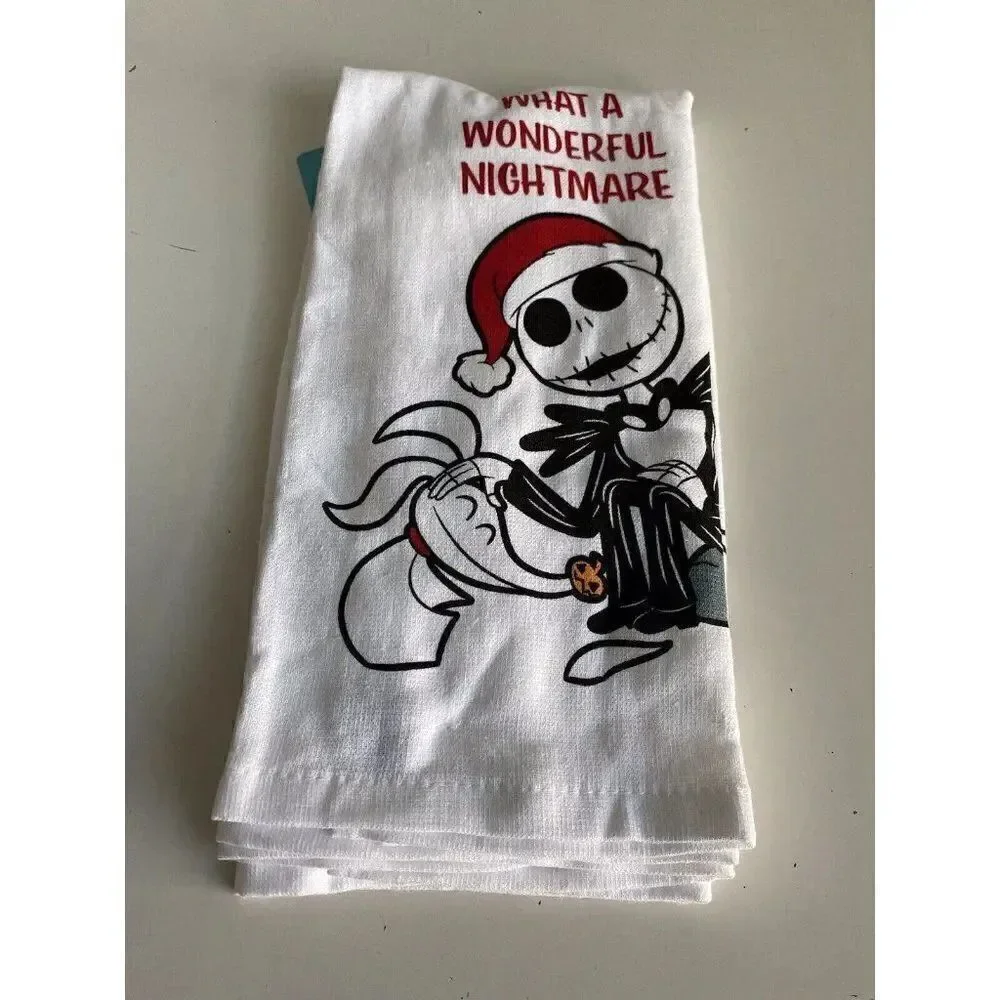 2 Pack Disney Nightmare Before Christmas Jack Zero Kitchen Towels‎ 16 X 26” NEW